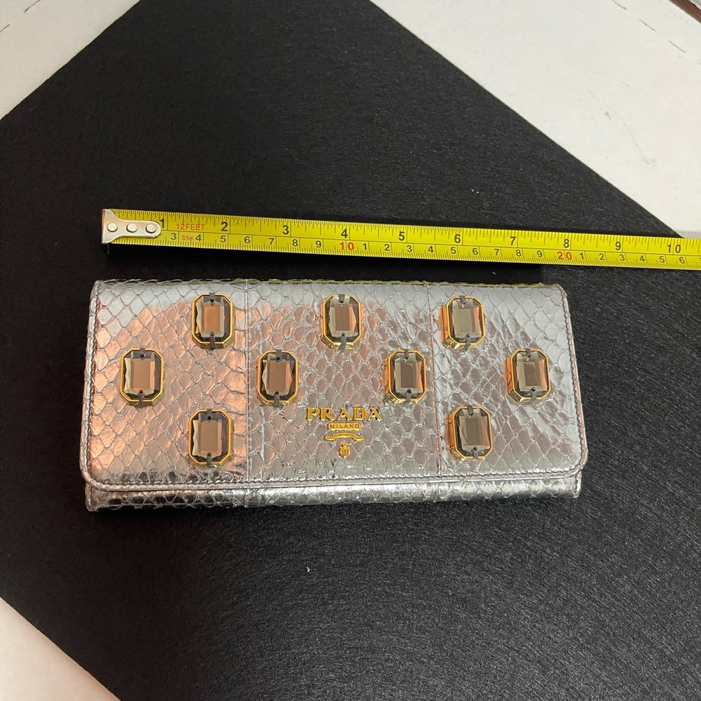 Rare, Limited Edition Prada Silver Python And Jew… - image 1